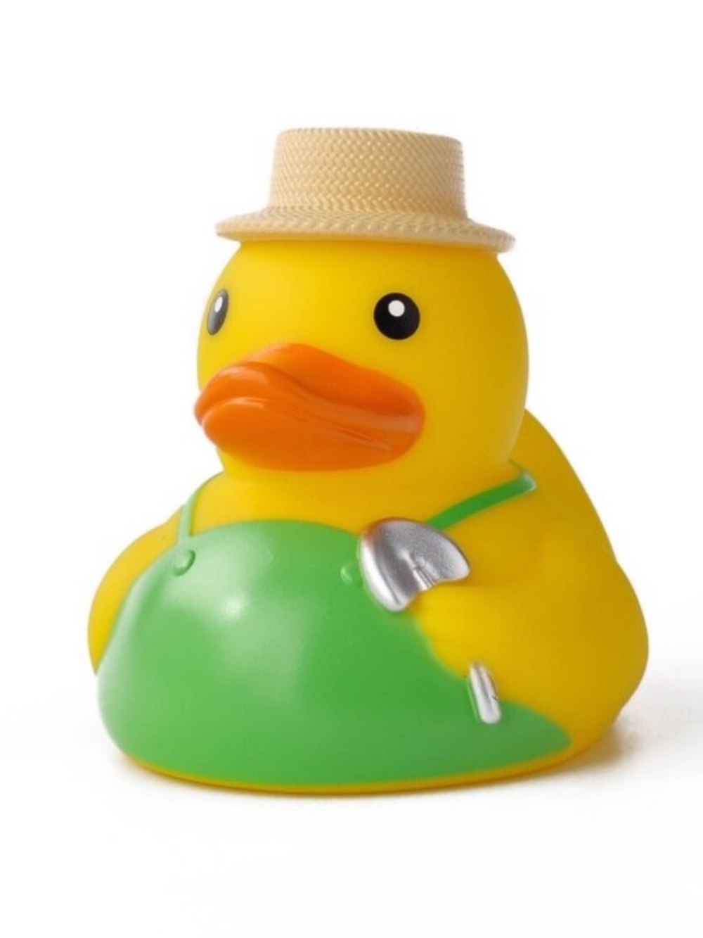 Yellow Garden Farmer Rubber Duck Small 2.5-3" Fun Decorative Holiday Party NEW